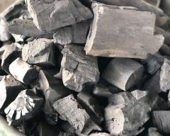 Natural hardwood charcoal